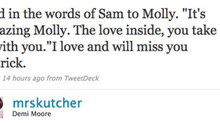 Demi Quotes <i>Ghost</i>, In Memory Of Patrick Swayze